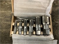 Alloy tool steel pipe tap set 6 pieces 1/4”-1 1/4"