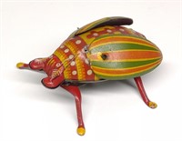 Tin Litho Japan Windup Beetle Toy