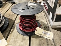 Partial spool of black/red cable/wire