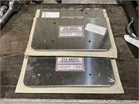 3 chrome license plate covers (new)