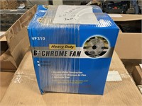 2- 6 inch chrome fans (new)