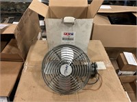2- 6 inch chrome fans (1 new 1 used)