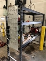 Heavy duty adjustable shelving unit contents