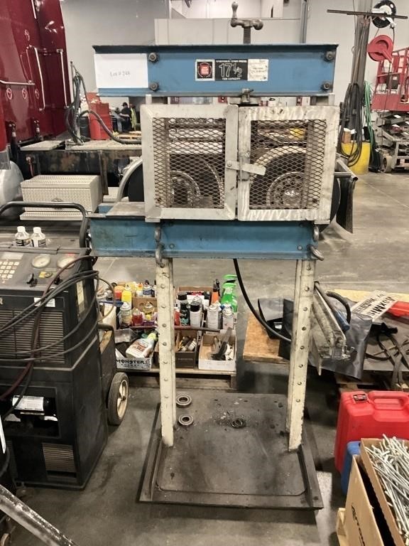 OTC 17.5 ton hydraulic shop press with 2 sets of