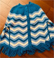 Hand knit shawl