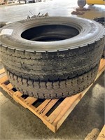 Pair of 11R24.5 tires used