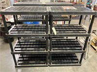 Plastic 4 tier storage shelf