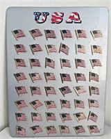 48PC  American Flag Lapel Pins,NIP