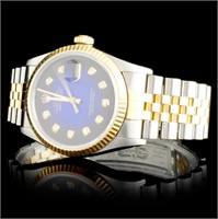 Diamond 36MM Rolex Two-Tone DateJust Watch