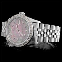 36mm Diamond Rolex SS DateJust Watch