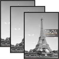 upsimples 18x24 Black Frame 3-Pack  Wall Mountable