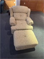 Plush chair and ottoman, In beautiful shape