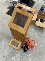 Potatoe bin with electronic power cords with timer