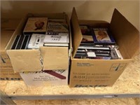 2 boxes of audio story books