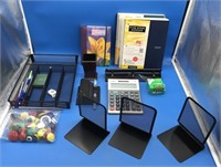Bin 0f Office Supplies & Notebooks