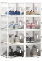 FUNLAX Shoe Boxes, Shoe Storage Organizer