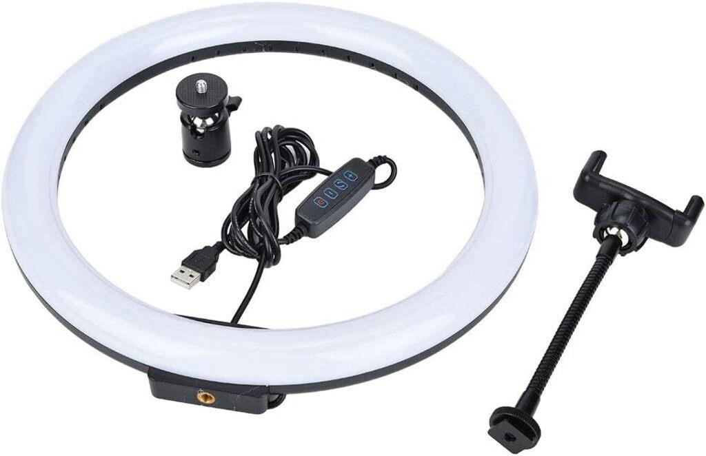 12 Inch LED Ring Light  3200K-5600K  12W with Ball