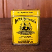 Dr W. L. Hitchock's Laxative Powder Tin