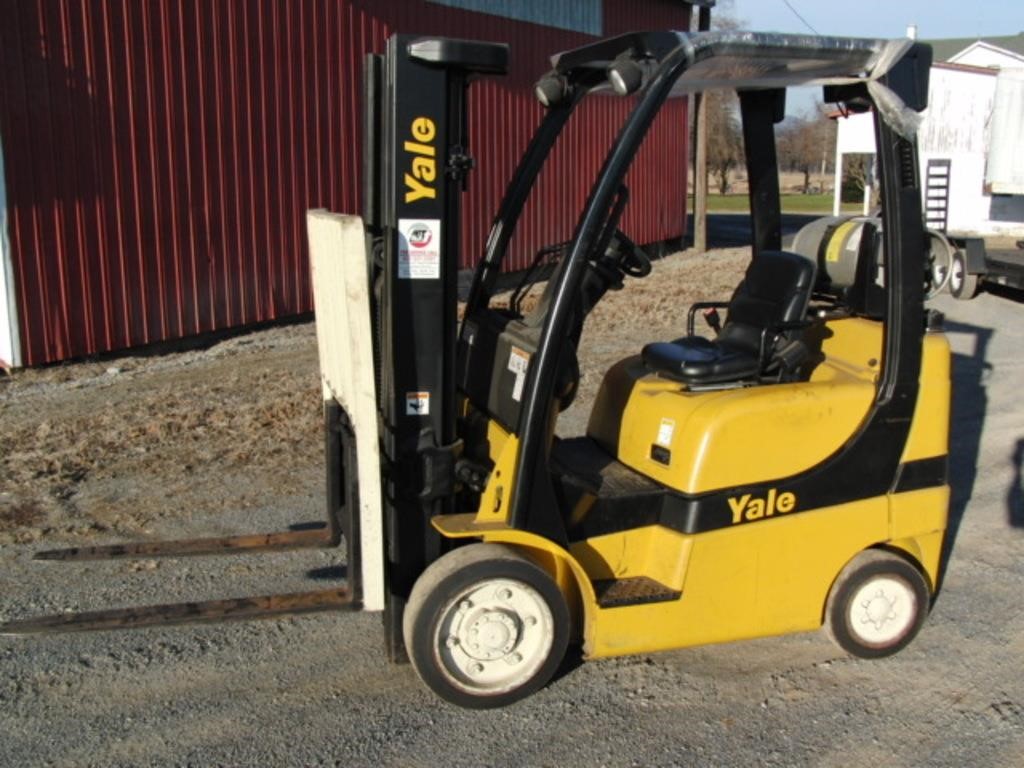 2008 Yale LPG Forklift, GLCO50 w/ cushion tires