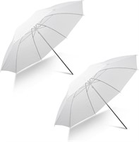 2 Pack 33 White Translucent Umbrellas for Studio/O