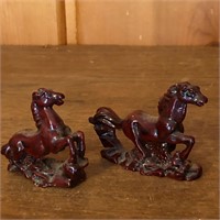(2) Small Miniature Horse Figurines