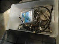 Tote of throtle and choke cables