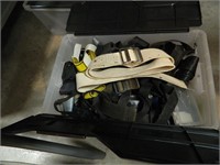 Tote of straps and seatbelts
