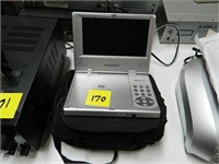 Portable DVD player with case