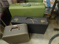 Lot of (3) vintage suitcases