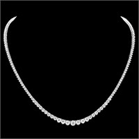 9.50ct Diamond Necklace in 18k White Gold