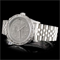 Men's Rolex Diamond DateJust Watch in SS