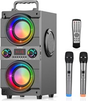 90W Bluetooth Speakers with Subwoofer  2 Microphon