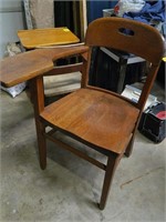 Vintage wood school desk