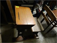 Vintage child's school desk