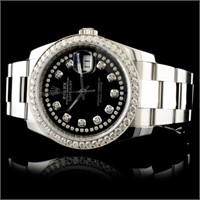 36MM Rolex DateJust Watch w/ 1.35ct Diamonds