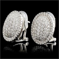 1.17ct Diamond Earrings in 18K White Gold