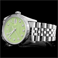36MM Rolex DateJust Watch in Stainless Steel