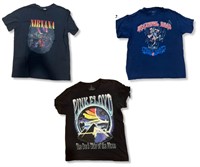 3 Vintage Mens Band Graphic T Shirts - Size Large