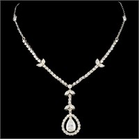 2.65ctw Diamond Necklace in 18K White Gold