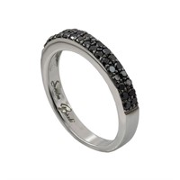 0.45ctw Black Diamond Ring in 14k White Gold