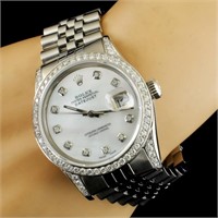 1.50ctw Diamond 36MM Rolex DateJust Watch