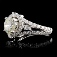 2.86ctw Diamond Ring in 18K White Gold