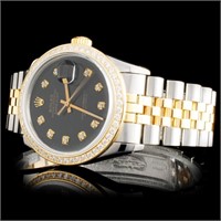 36mm Rolex DateJust 1.50ct Diamonds Watch