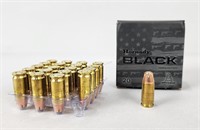 Box of 20 Hornady Black 9mm 124gr XTP Ammunition
