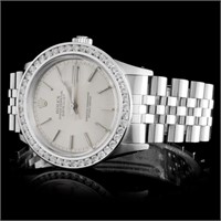 36mm Rolex DateJust Watch with Diamonds