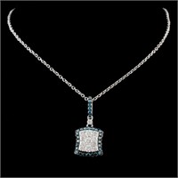 1.07ctw Fancy Diamond Pendant in 14K Gold