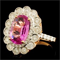 18K Sapphire & Diamond Ring - 3.01ct & 0.97ctw