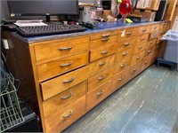 Custom cabinets with 30 drawers see pictures