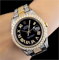 Rolex Datejust Diamond Watch 22.95ctw Full Bust