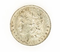 Coin 1882-O/S Recsd Morgan Silver Dollar Ch AU